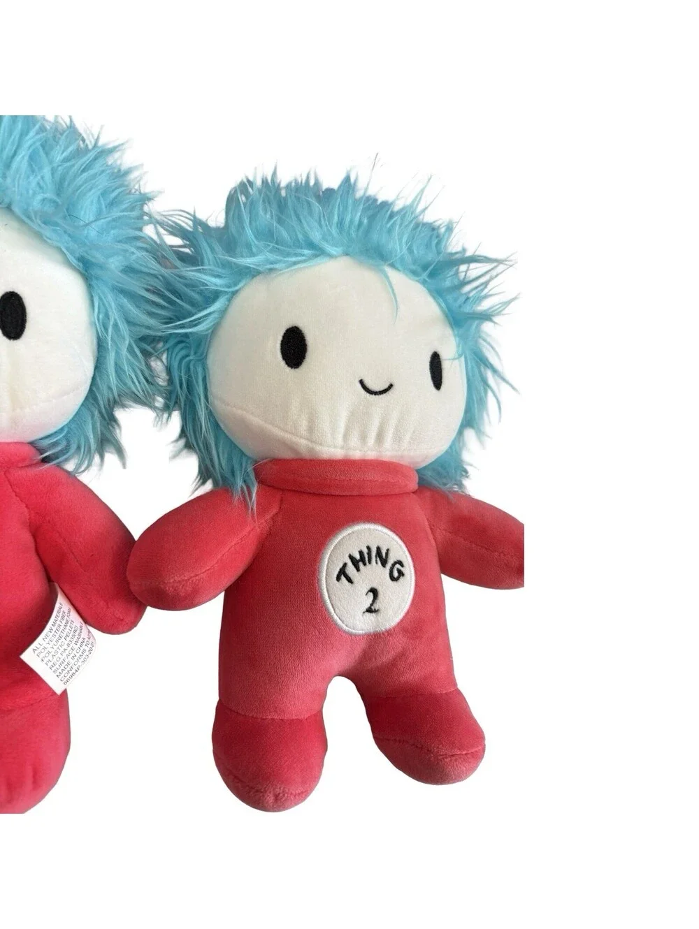 Dr. Seuss Plush Universal Studios Baby Thing 1 & 2 Plush Cat In The Hat 10 Inch